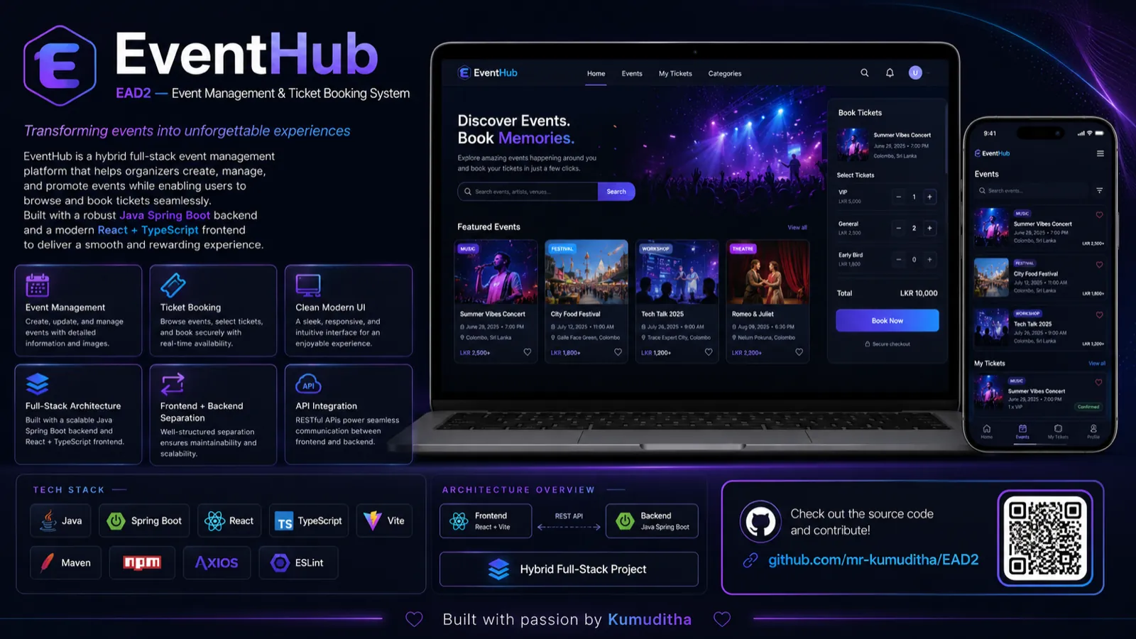 EventHub — Event management and ticket booking system