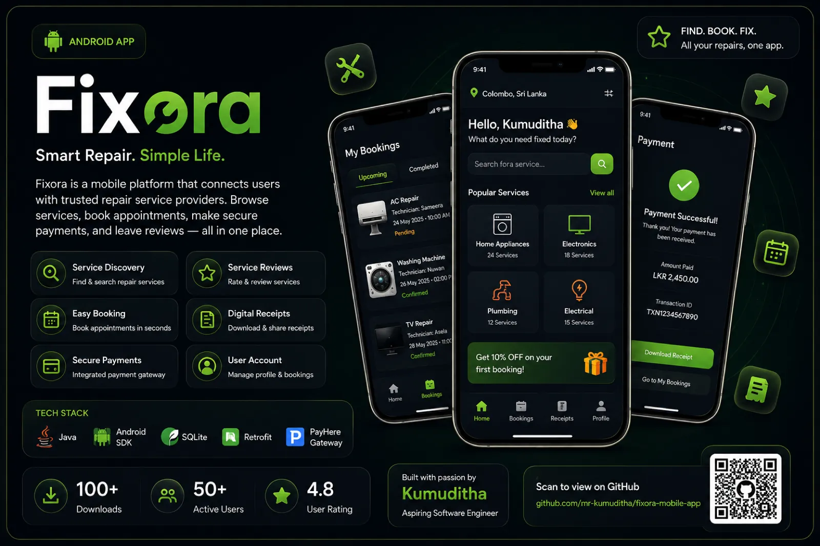 Fixora — Role-based device repair and service management for Android